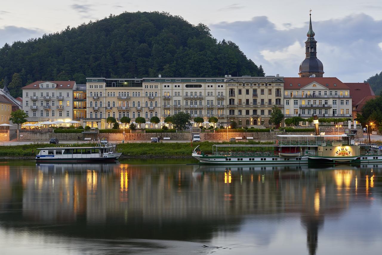 Hotel Elbresidenz An Der Therme Бад-Шандау Экстерьер фото The Elbe at Dresden